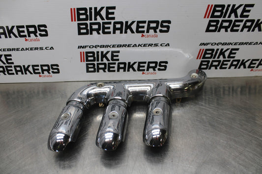 05 TRIUMPH ROCKET III EXHAUST HEADER HEAT SHIELD COVER GUARD BB186