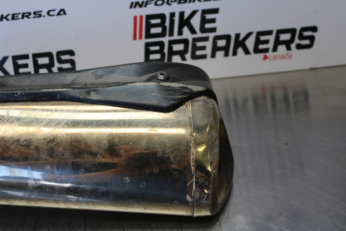 07 KAWASAKI Z1000 EXHAUST PIPE MUFFLER SLIP ON CAN SILENCER SET BB148