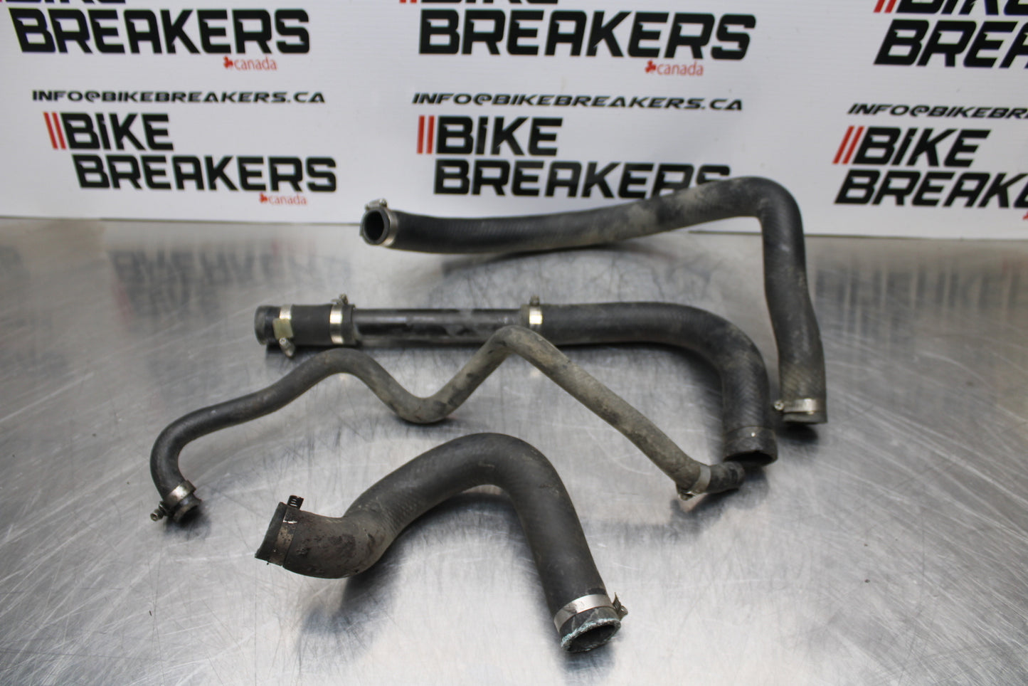 04-05 KAWASAKI NINJA ZX10R RADIATOR HOSES ENGINE COOLANT WATER PIPES BB163
