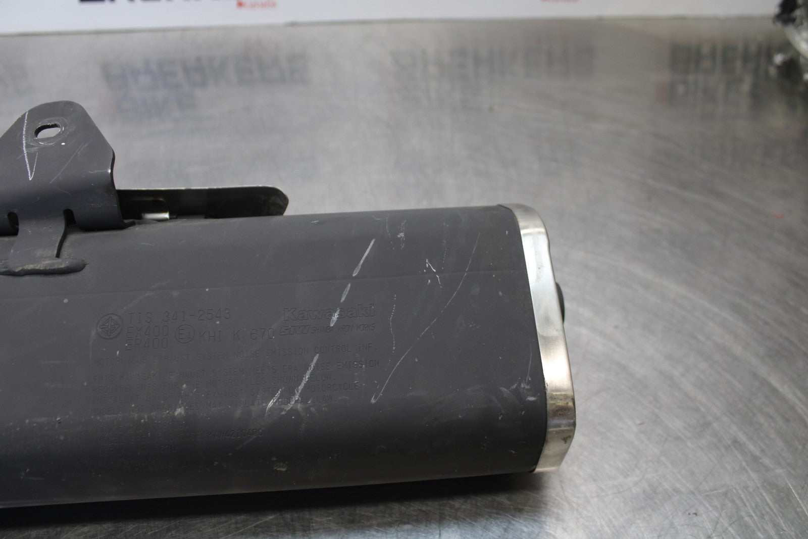 18-23 KAWASAKI NINJA 400 EX400 EXHAUST PIPE MUFFLER SLIP ON CAN SILENCER BB192