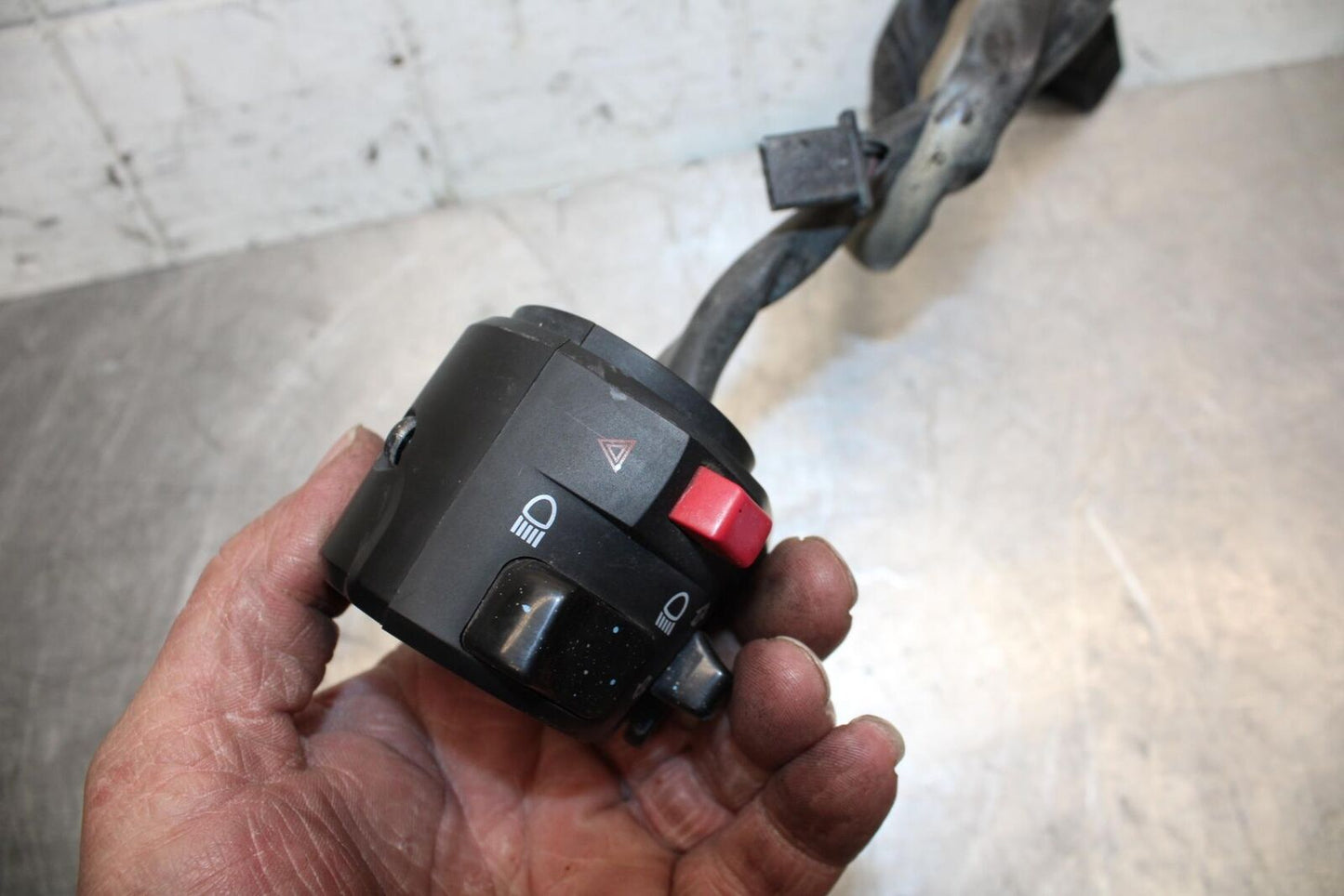 11 KAWASAKI NINJA 650 ER EX 650 LEFT CLIP ON HANDLE HORN SIGNALS SWITCH BB503