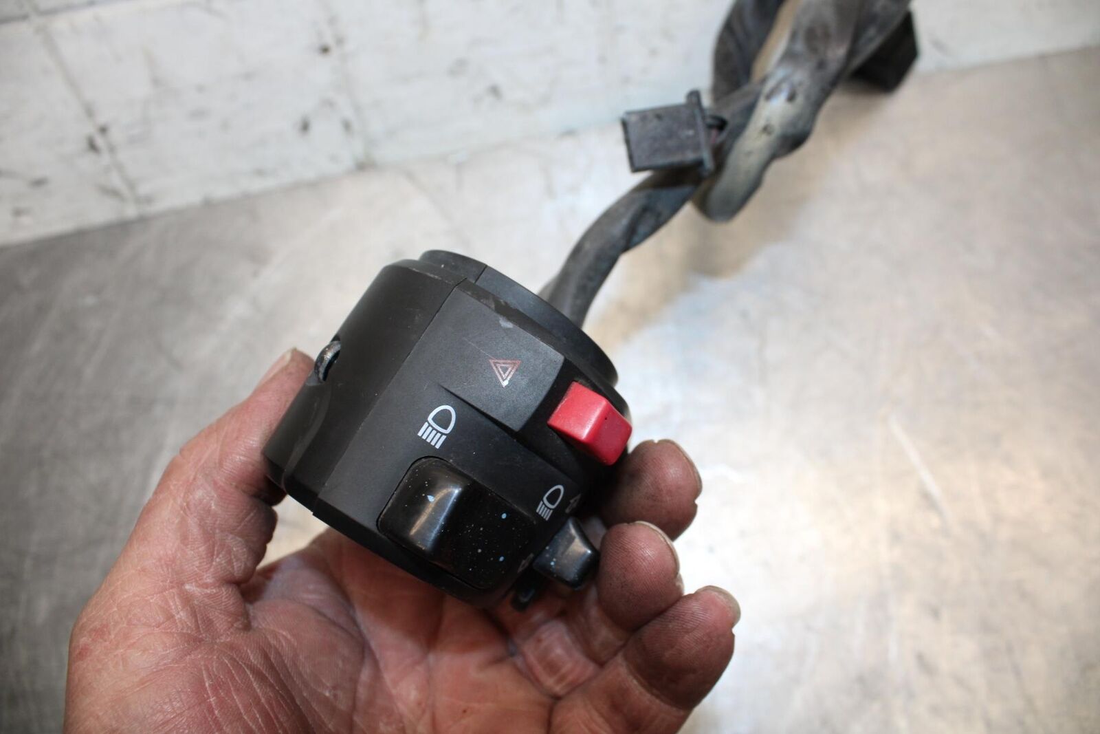 11 KAWASAKI NINJA 650 ER EX 650 LEFT CLIP ON HANDLE HORN SIGNALS SWITCH BB503