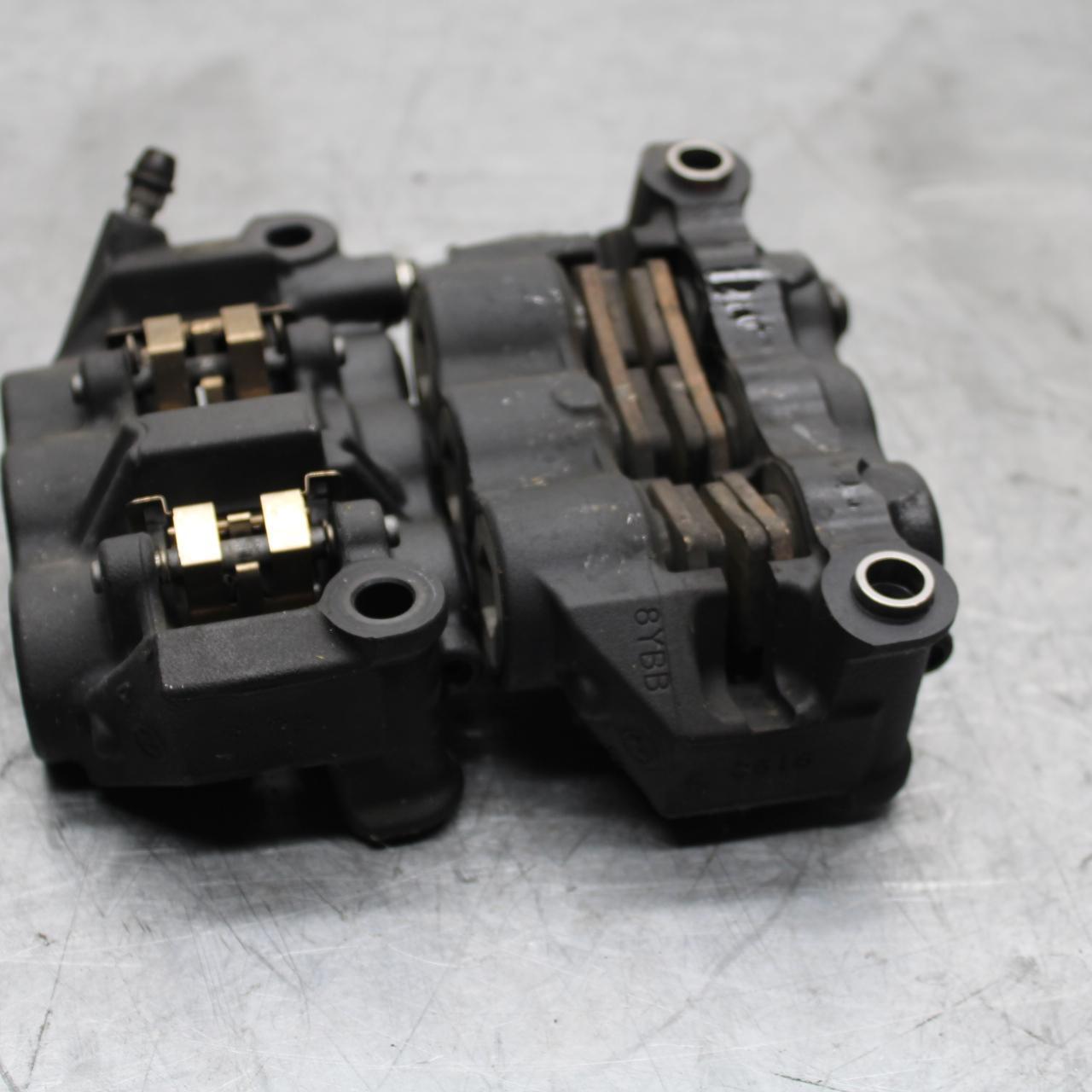 09-14 YAMAHA YZF R1 RIGHT LEFT FRONT BRAKE CALIPER SET PAIR CALIPERS BB448