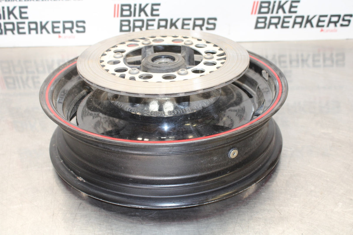 93-07 YAMAHA VMAX 1200 REAR WHEEL BACK RIM & ROTOR BB197