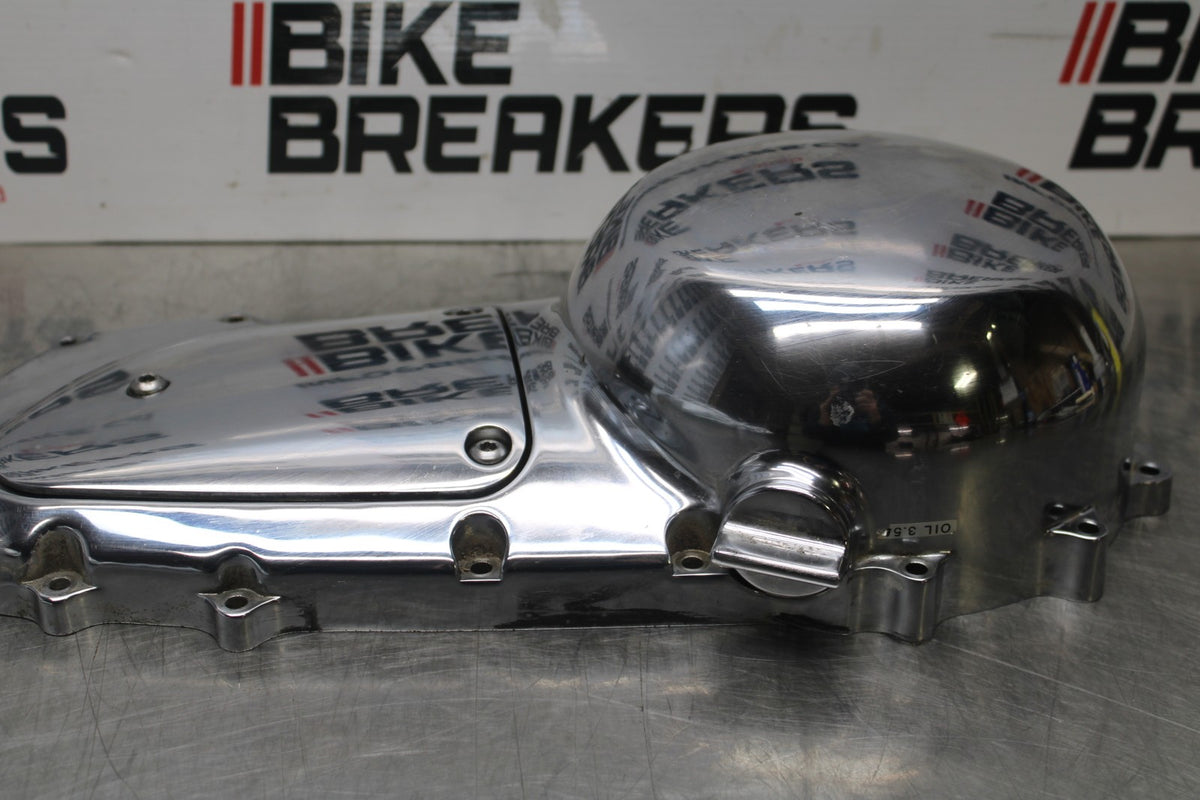 03-08 KAWASAKI VULCAN 1600 CLUTCH SIDE ENGINE MOTOR COVER BB196