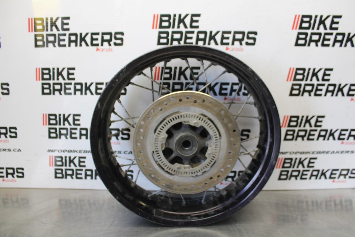 15 TRIUMPH TIGER 800 REAR WHEEL BACK RIM & ROTOR BB873