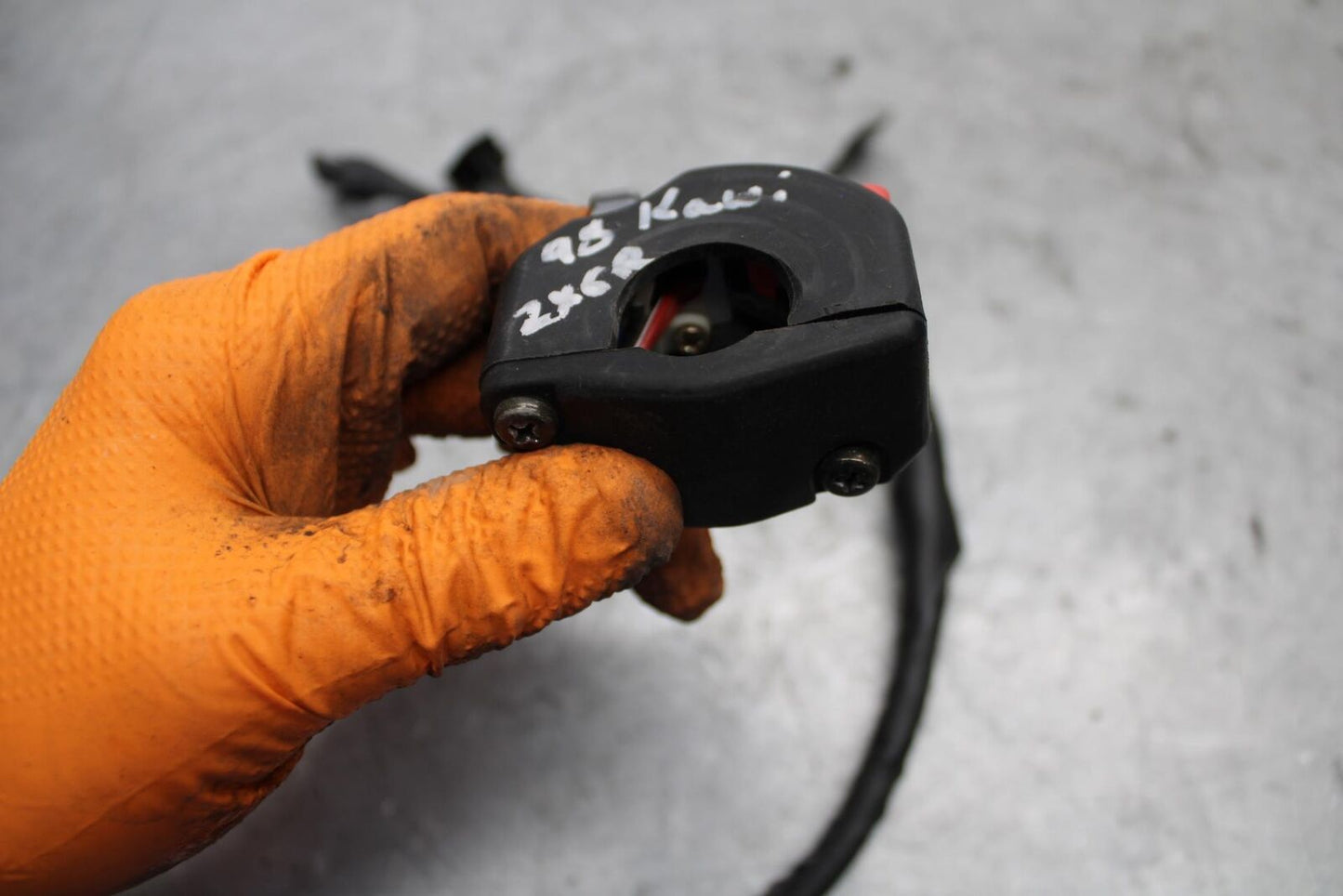 06-07 KAWASAKI NINJA ZX14R RIGHT CLIP ON  KILL OFF START SWITCH SWITCHES  bb433