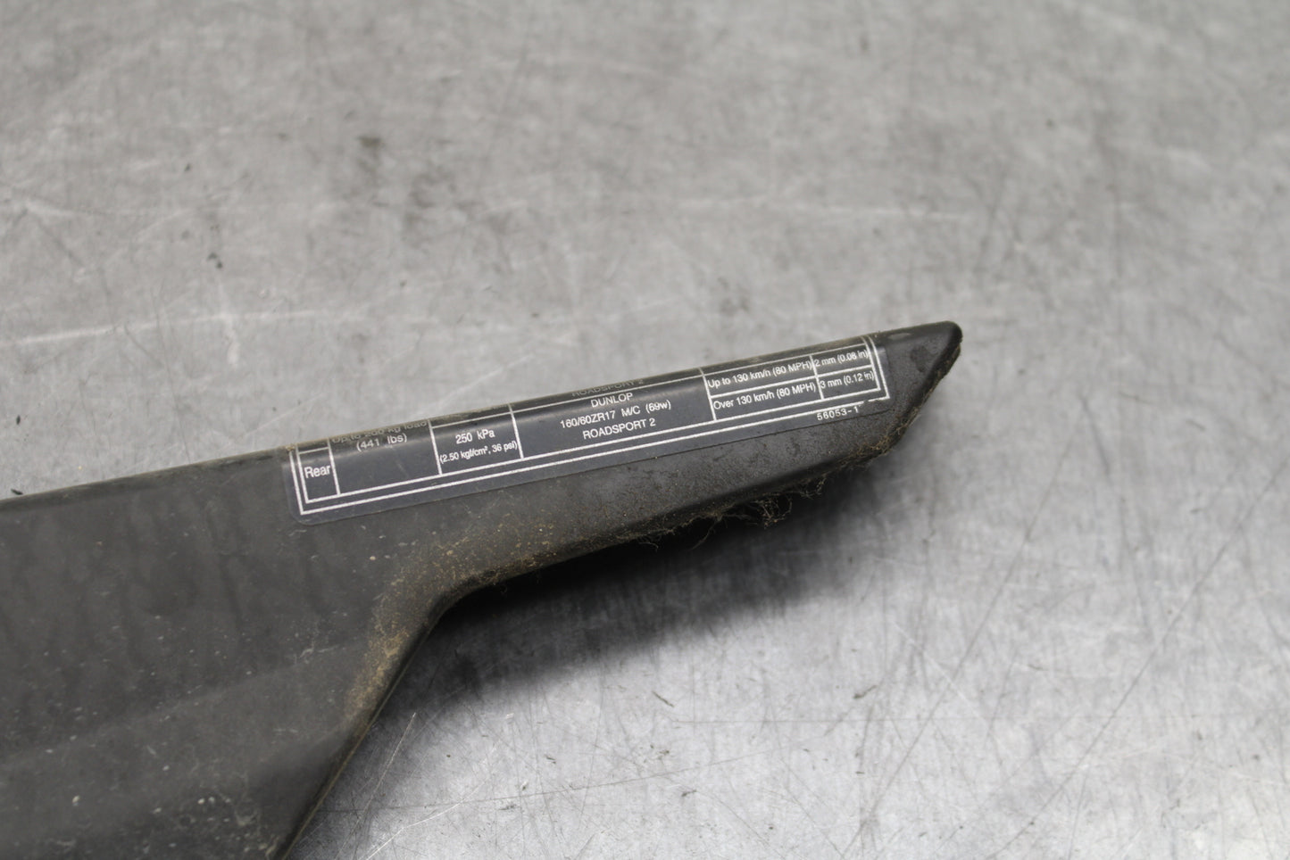 18-24 KAWASAKI NINJA 650 REAR BACK DRIVE CHAIN GUARD COVER SHIELD BB725