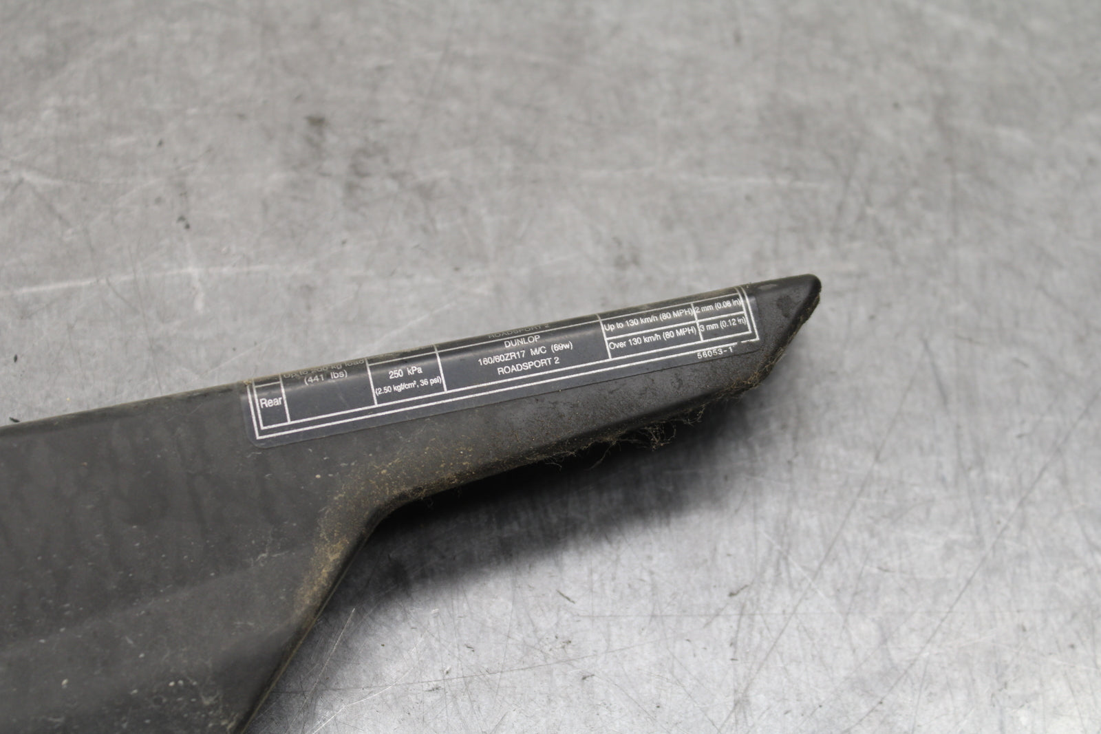 18-24 KAWASAKI NINJA 650 REAR BACK DRIVE CHAIN GUARD COVER SHIELD BB725