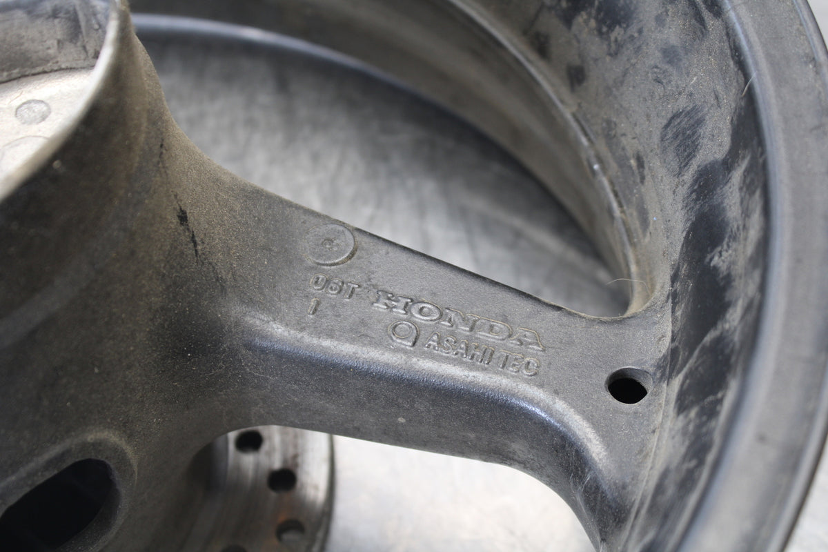 05-06 HONDA CBR600RR REAR WHEEL BACK RIM & ROTOR BB159