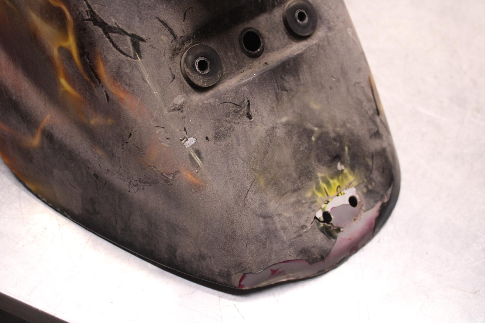 03-08 KAWASAKI VULCAN 1600 REAR BACK WHEEL FENDER MUD GUARD BB616