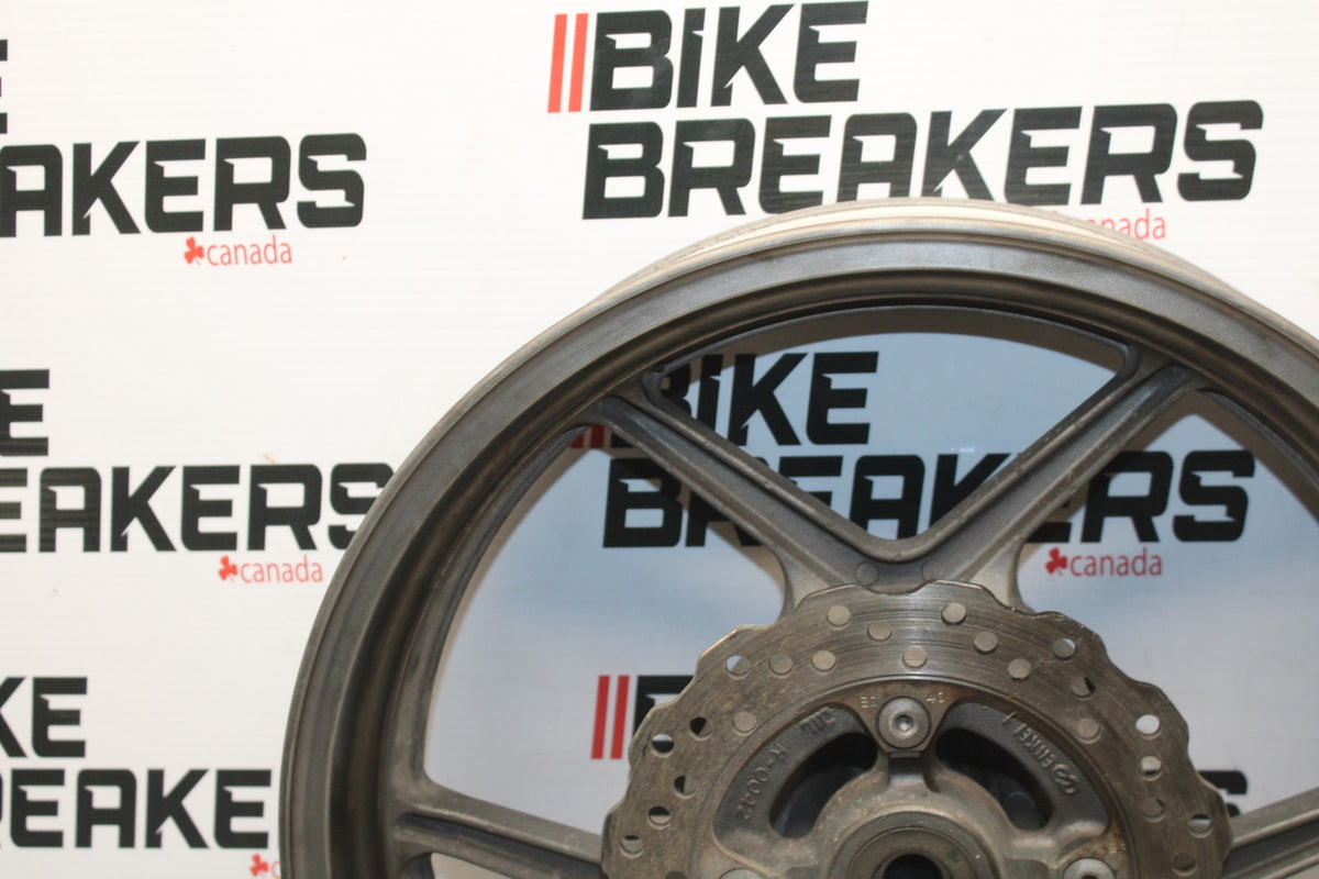 06-07 KAWASAKI NINJA 650R EX650A REAR WHEEL BACK RIM & ROTOR BB774