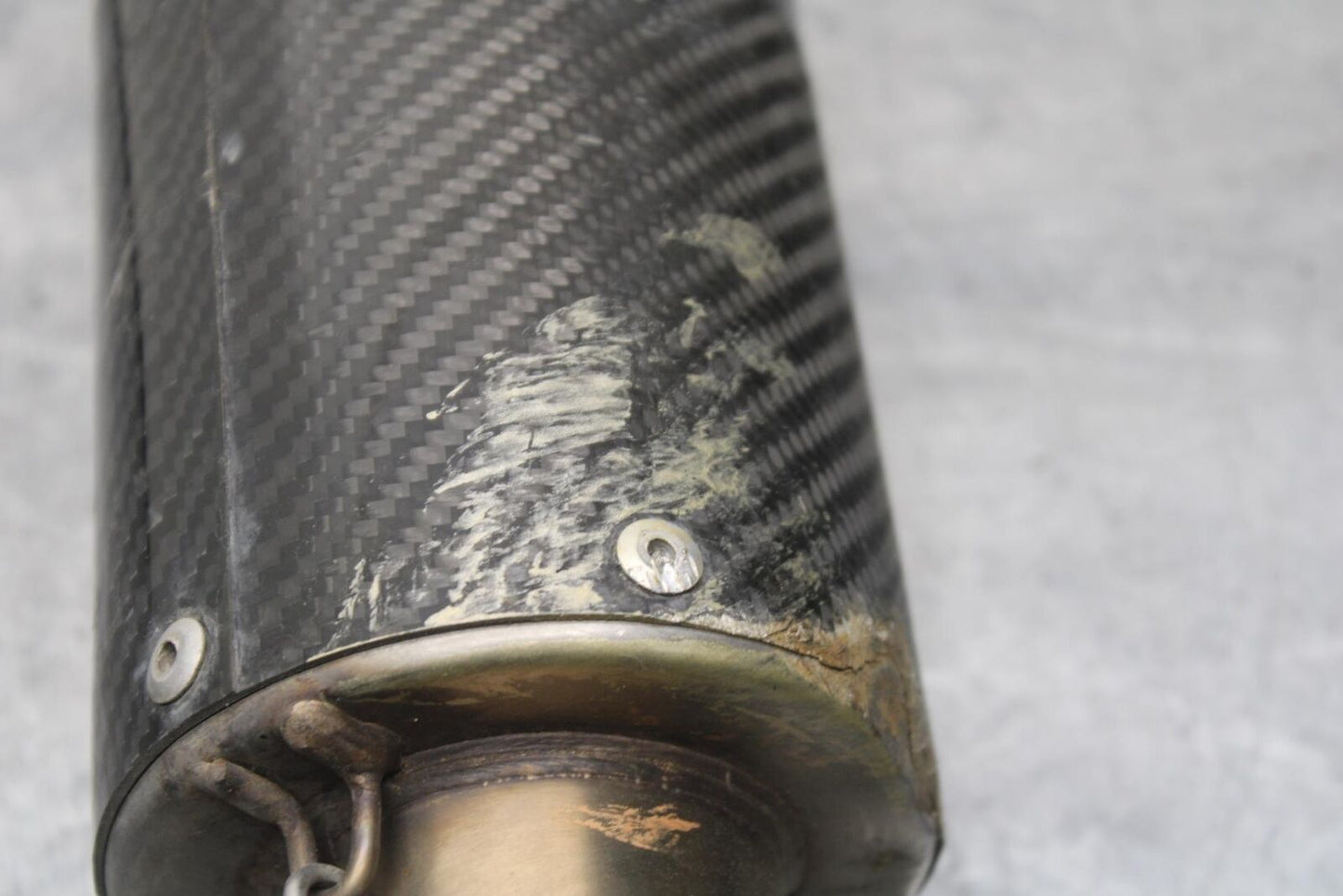 09-12 KAWASAKI NINJA ZX6R EXHAUST PIPE MUFFLER SLIP ON CAN SILENCER BB617