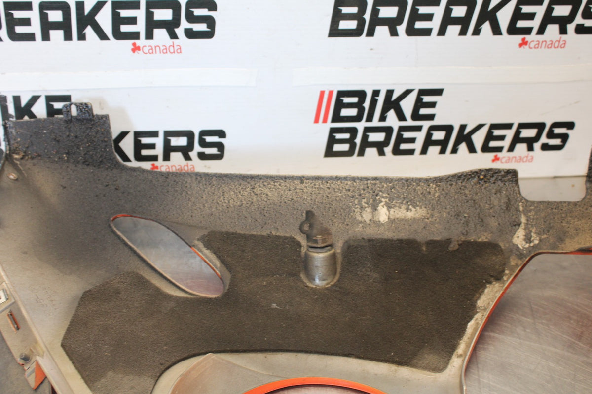 03-04 YAMAHA YZF R6 LEFT LOWER MID UPPER SIDE FAIRING COWL BB890