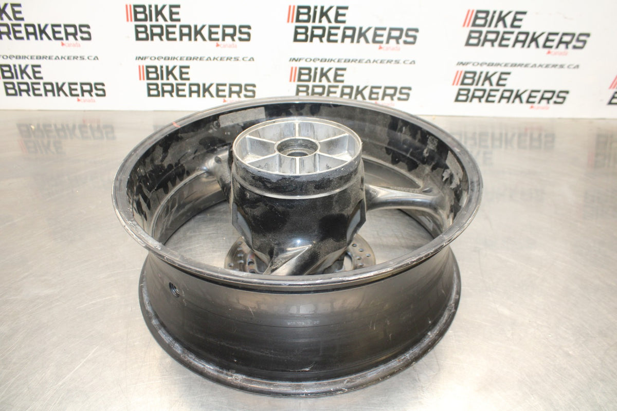 09 SUZUKI GSXR1000 REAR WHEEL BACK RIM & ROTOR BB777