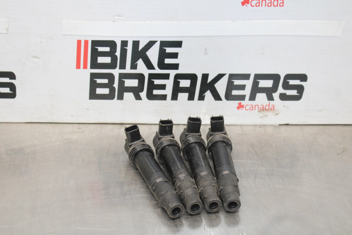 05-06 KAWASAKI NINJA ZX6R IGNITION COILS COIL SPARK PLUG CAPS BB877