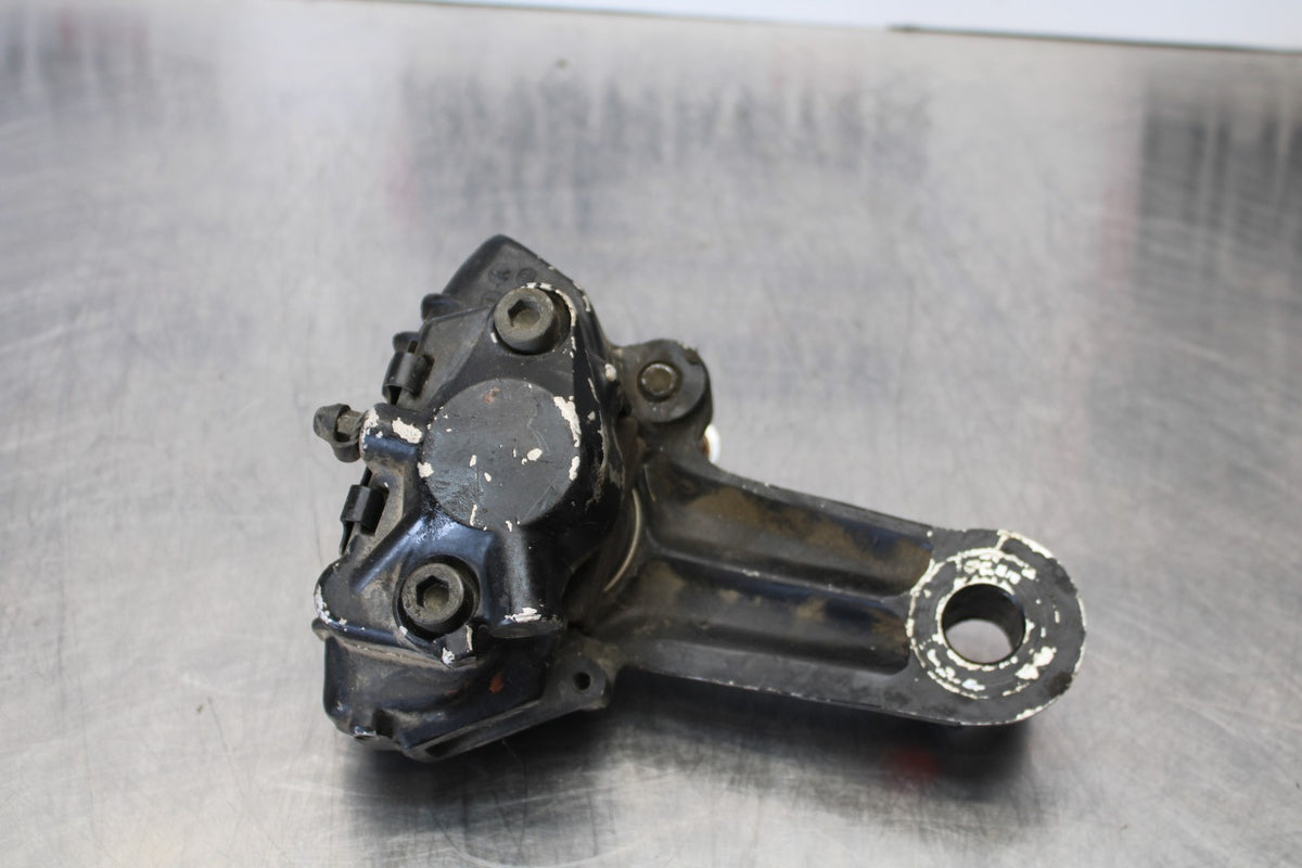 76-77 HONDA GOLDWING 1000 REAR BACK BRAKE CALIPER W MOUNT BRACKET BB171