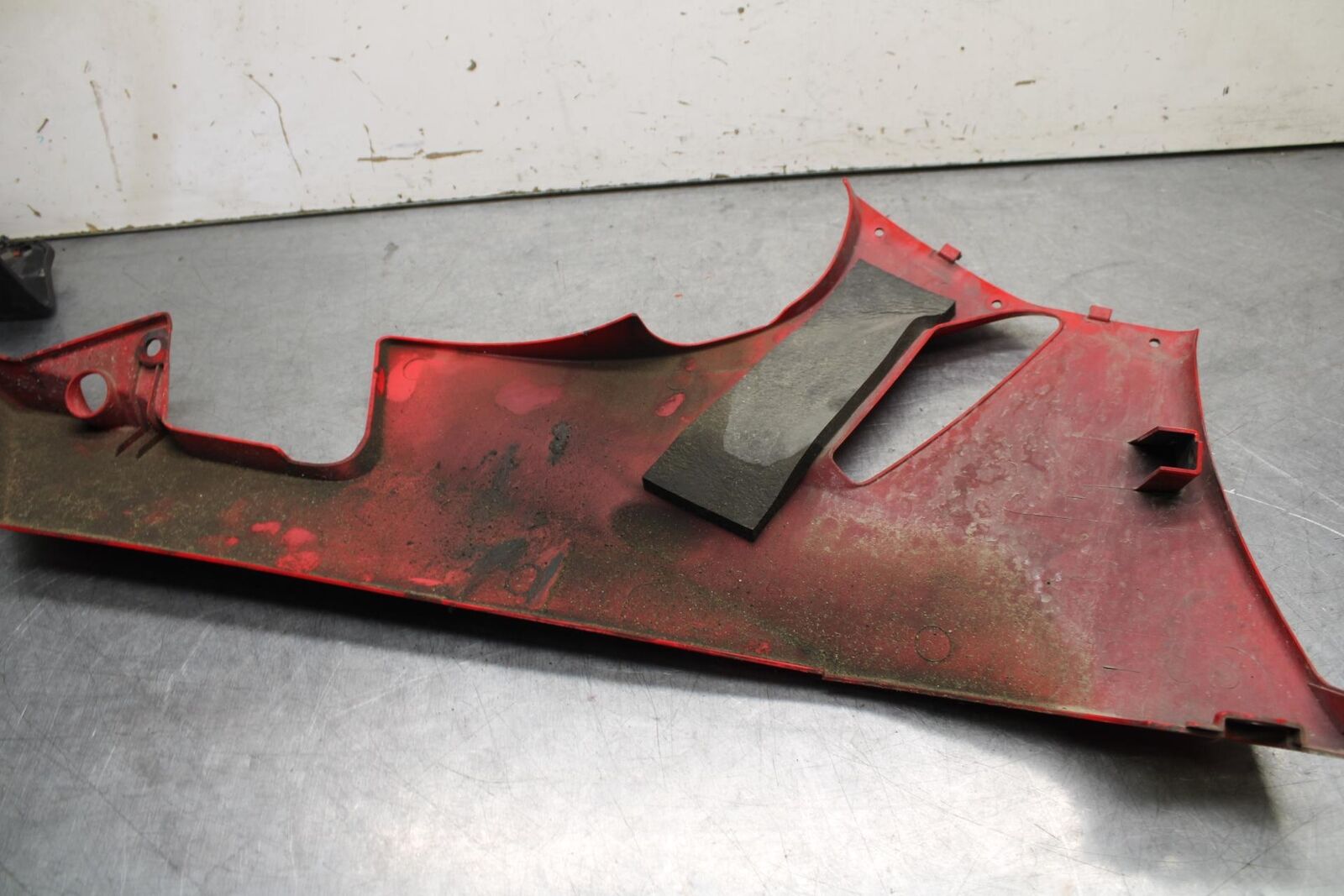 09-12 KAWASAKI NINJA ZX6R LEFT LOWER BOTTOM BELLY SIDE FAIRING COWL BB640