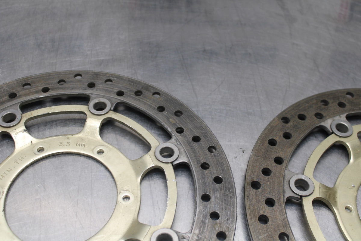 01-06 HONDA CBR600F4I FRONT LEFT RIGHT BRAKE ROTORS DISCS BB778
