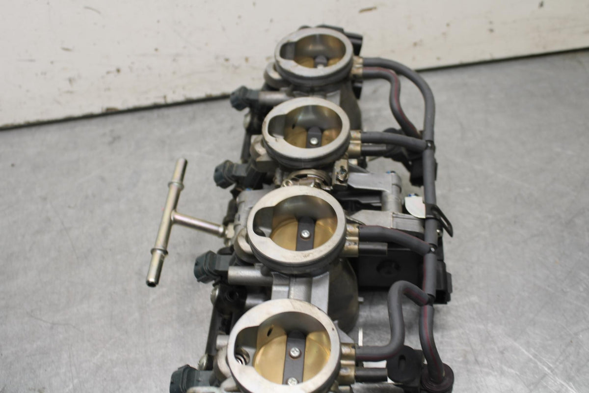 09-12 KAWASAKI NINJA ZX6R MAIN FUEL INJECTORS / THROTTLE BODIES 16163-0128 BB640