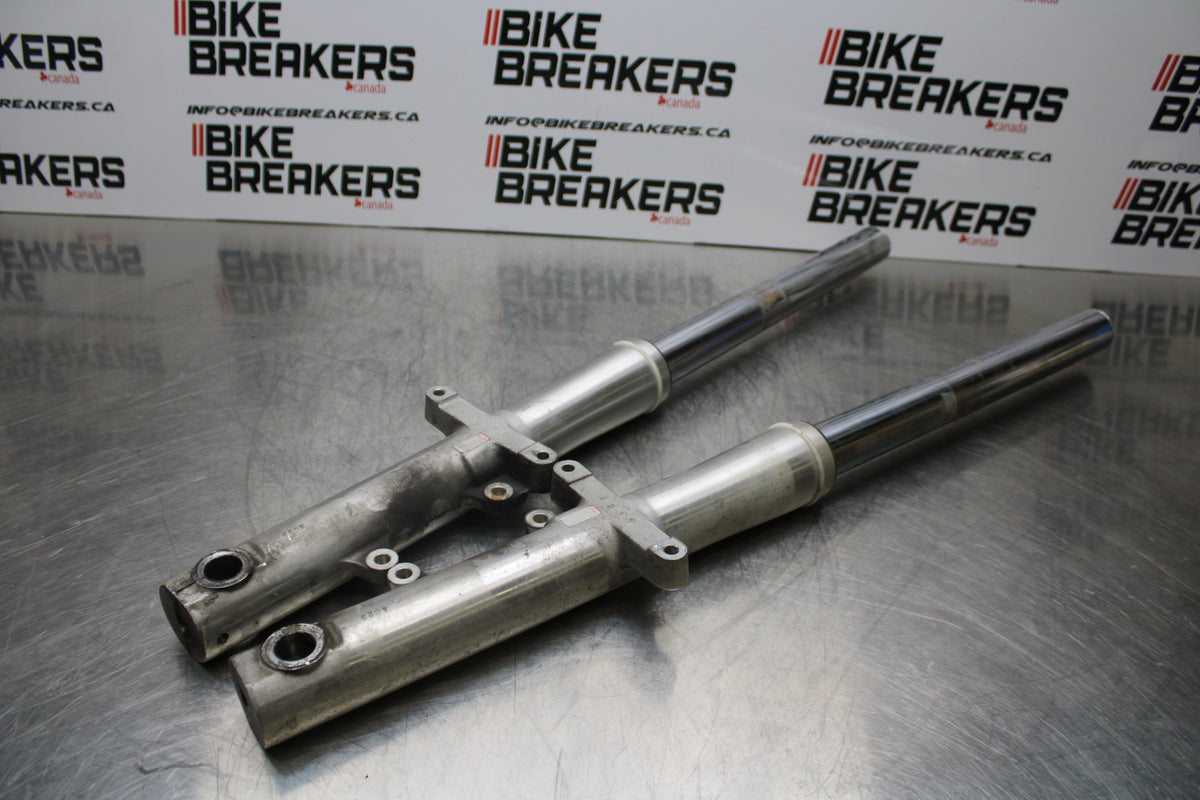 04 YAMAHA ROAD STAR XV1700A FRONT FORKS SHOCK SUSPENSION SET PAIR BB155