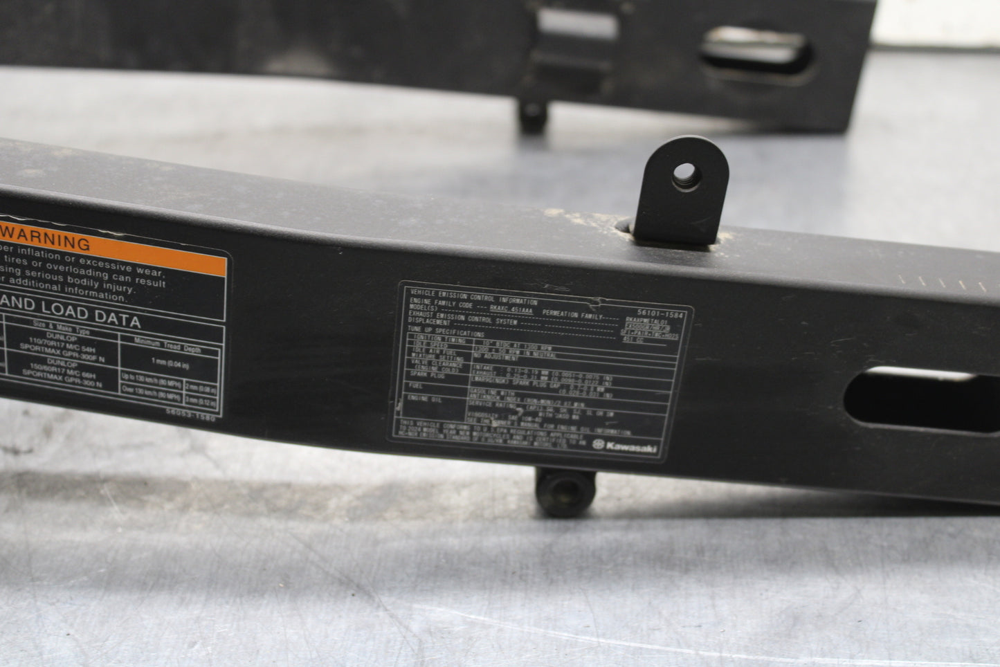 24 KAWASAKI NINJA 500 ABS REAR SWINGARM BACK SUSPENSION SWING ARM BB730