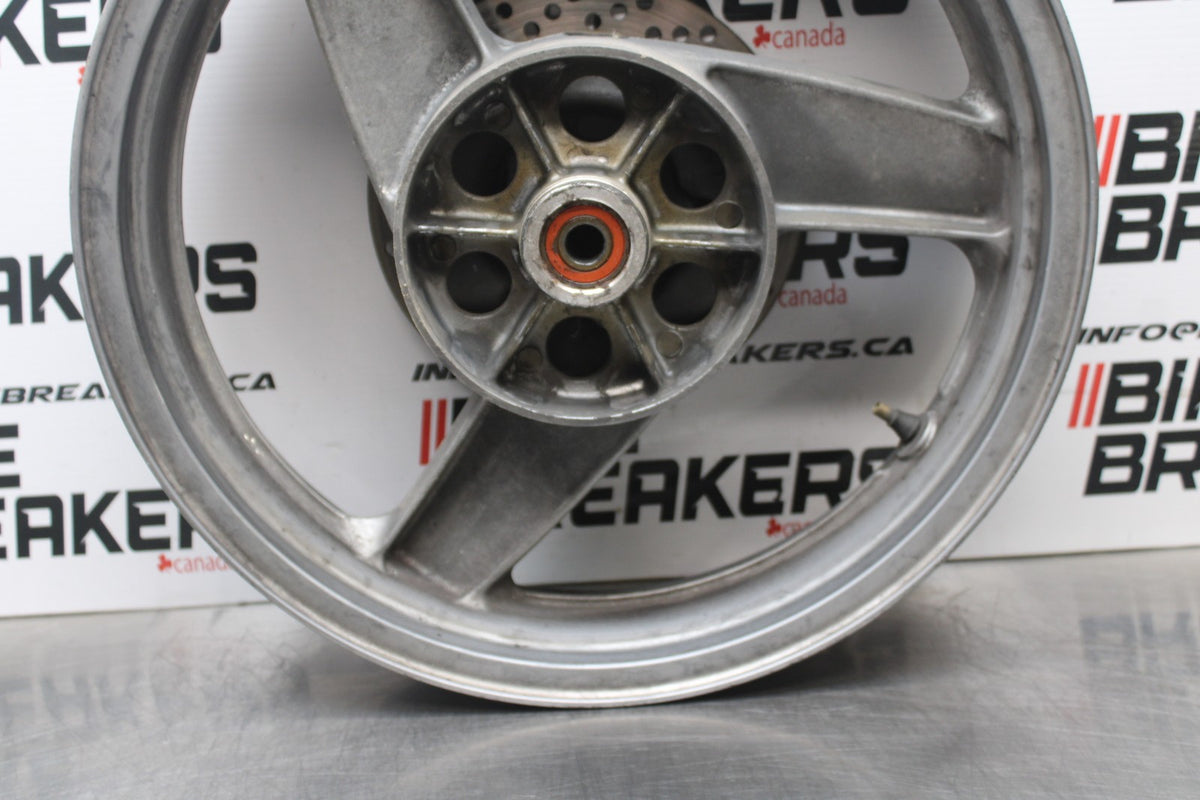 96 KAWASAKI NINJA 500 EX500A REAR WHEEL BACK RIM & ROTOR BB768