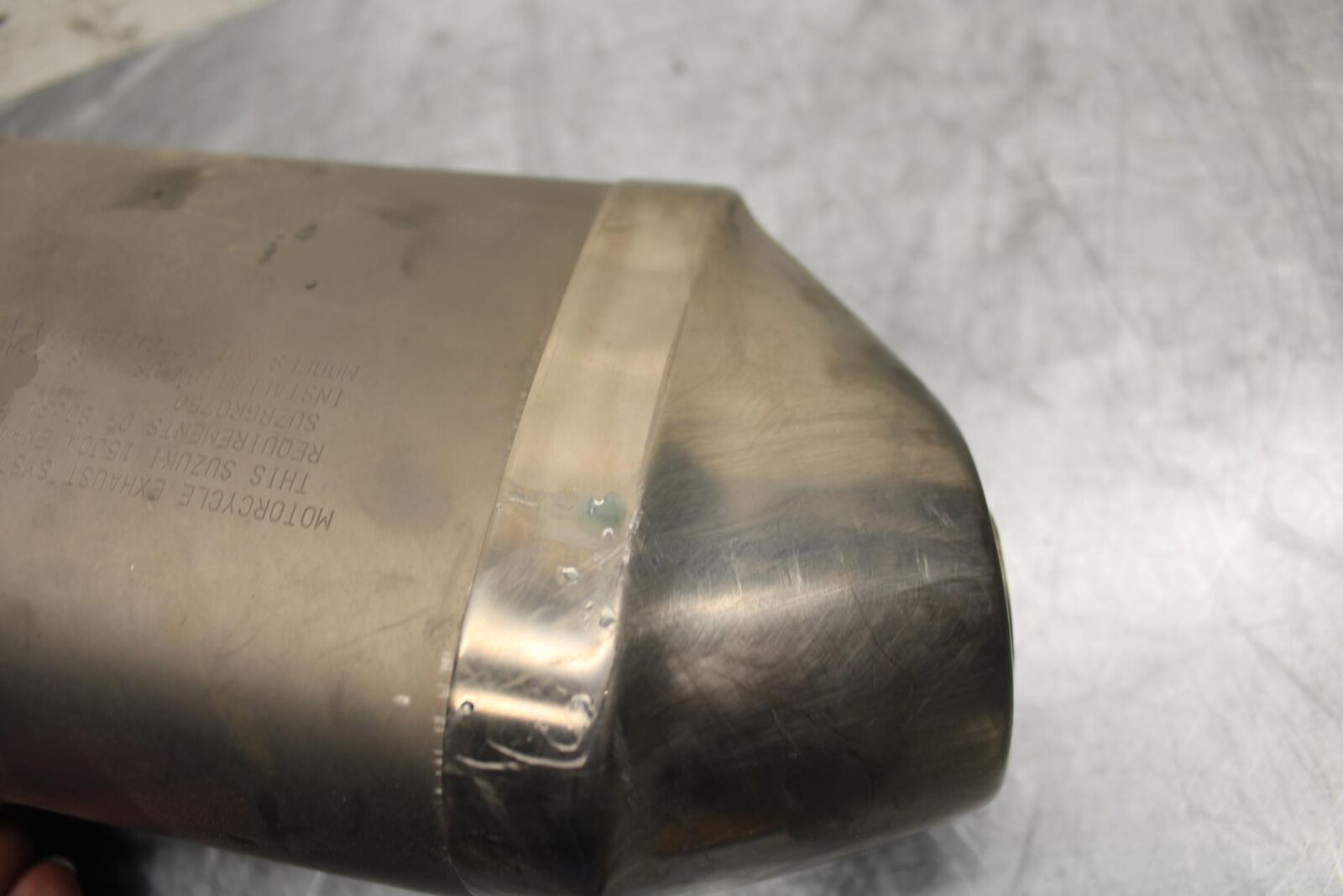 11-21 SUZUKI GSXR750 EXHAUST PIPE MUFFLER SLIP ON CAN SILENCER BB492