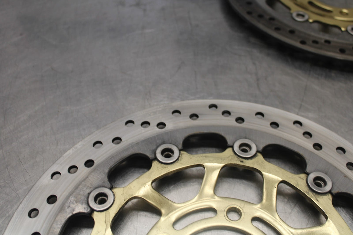 05-08 TRIUMPH SPEED TRIPLE 1050 FRONT LEFT RIGHT BRAKE ROTORS DISCS BB933