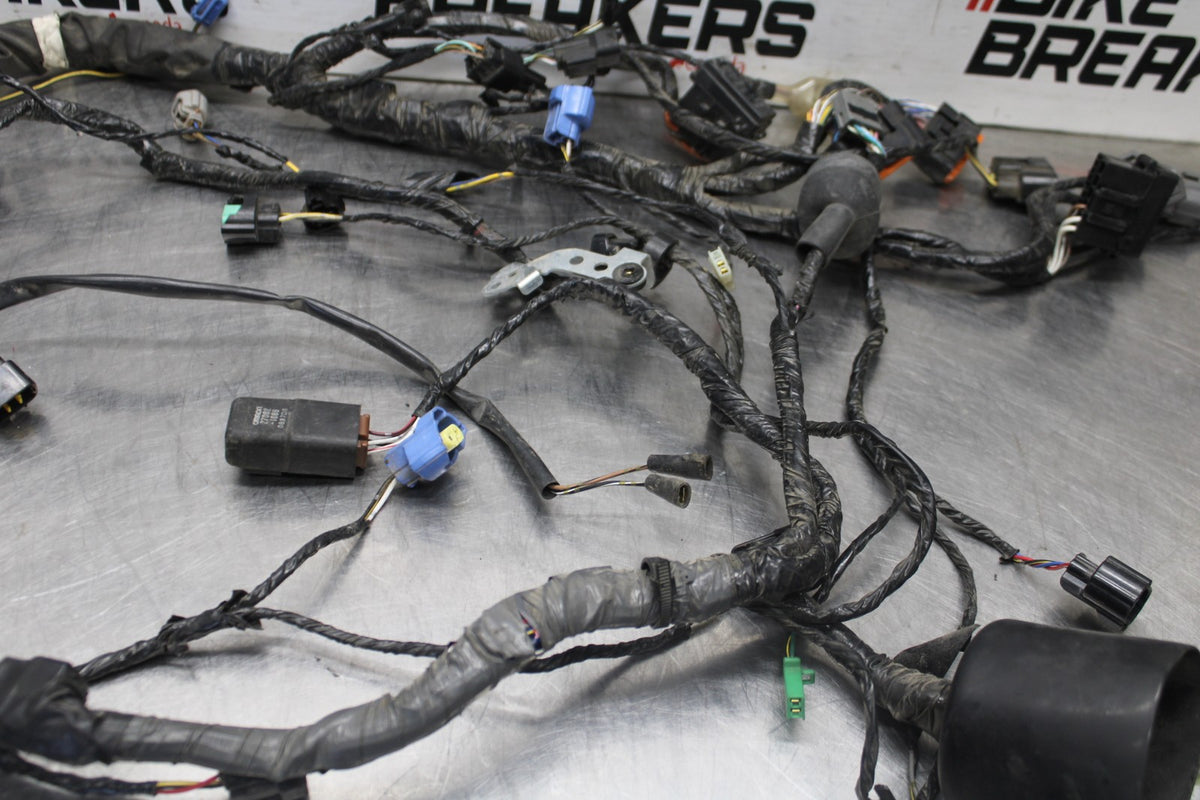 08-09 KAWASAKI NINJA ZX14R MAIN ENGINE WIRING HARNESS MOTOR WIRE LOOM BB932