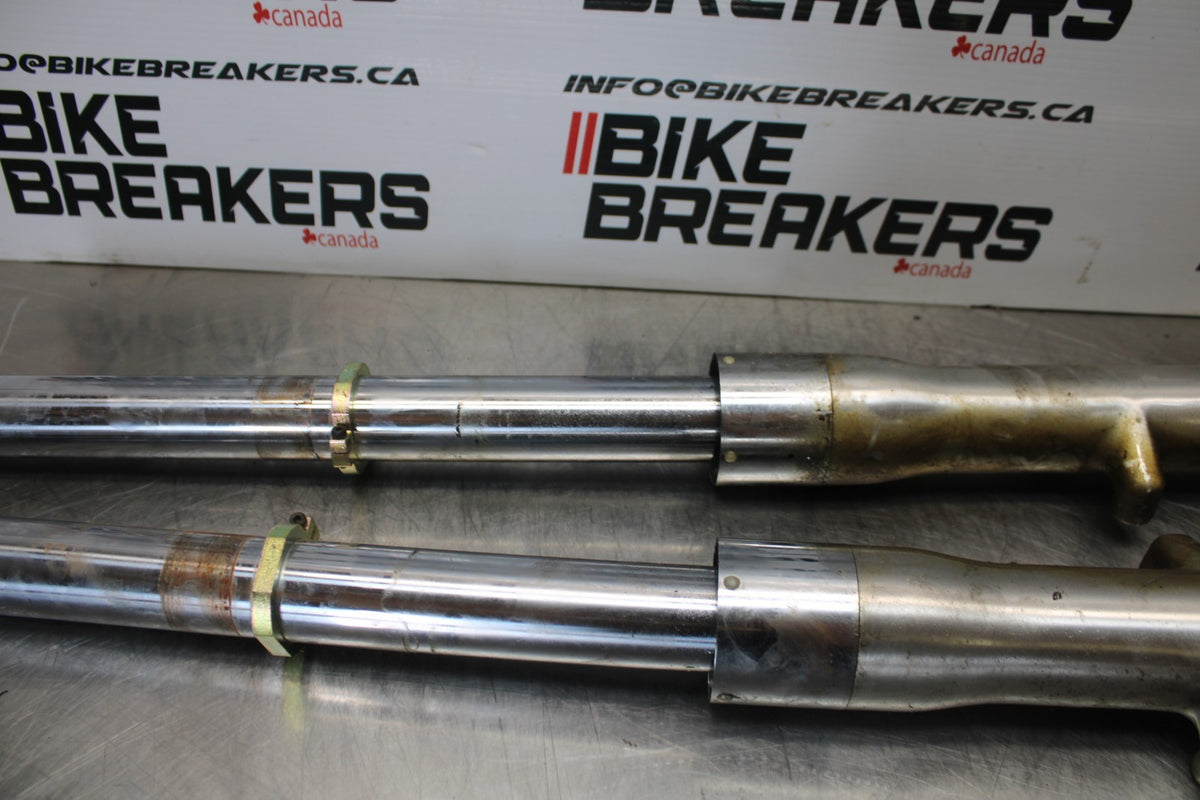 03-08 KAWASAKI VULCAN 1600 FRONT FORKS SHOCK SUSPENSION SET PAIR BB196