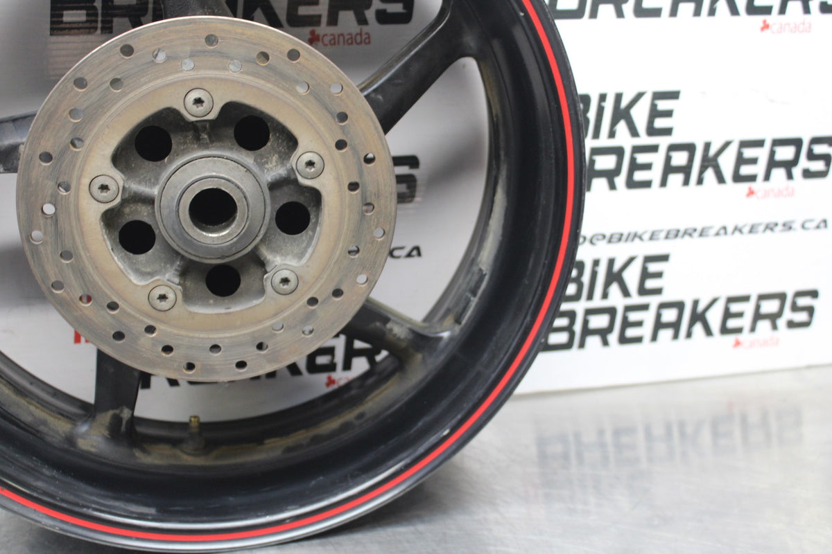 07-08 YAMAHA YZF R1 REAR WHEEL BACK RIM & BACK BRAKE DISC BB771