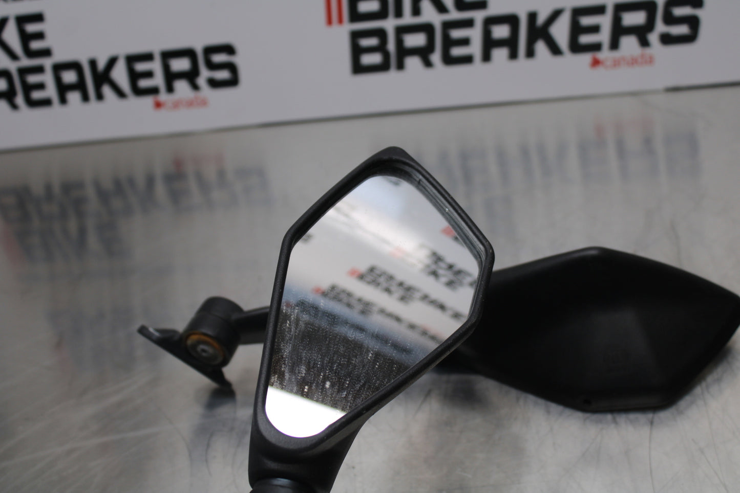 13-17 KAWASAKI NINJA ZX6R ZX636 ABS REAR VIEW MIRROR SET PAIR MIRRORS BB143