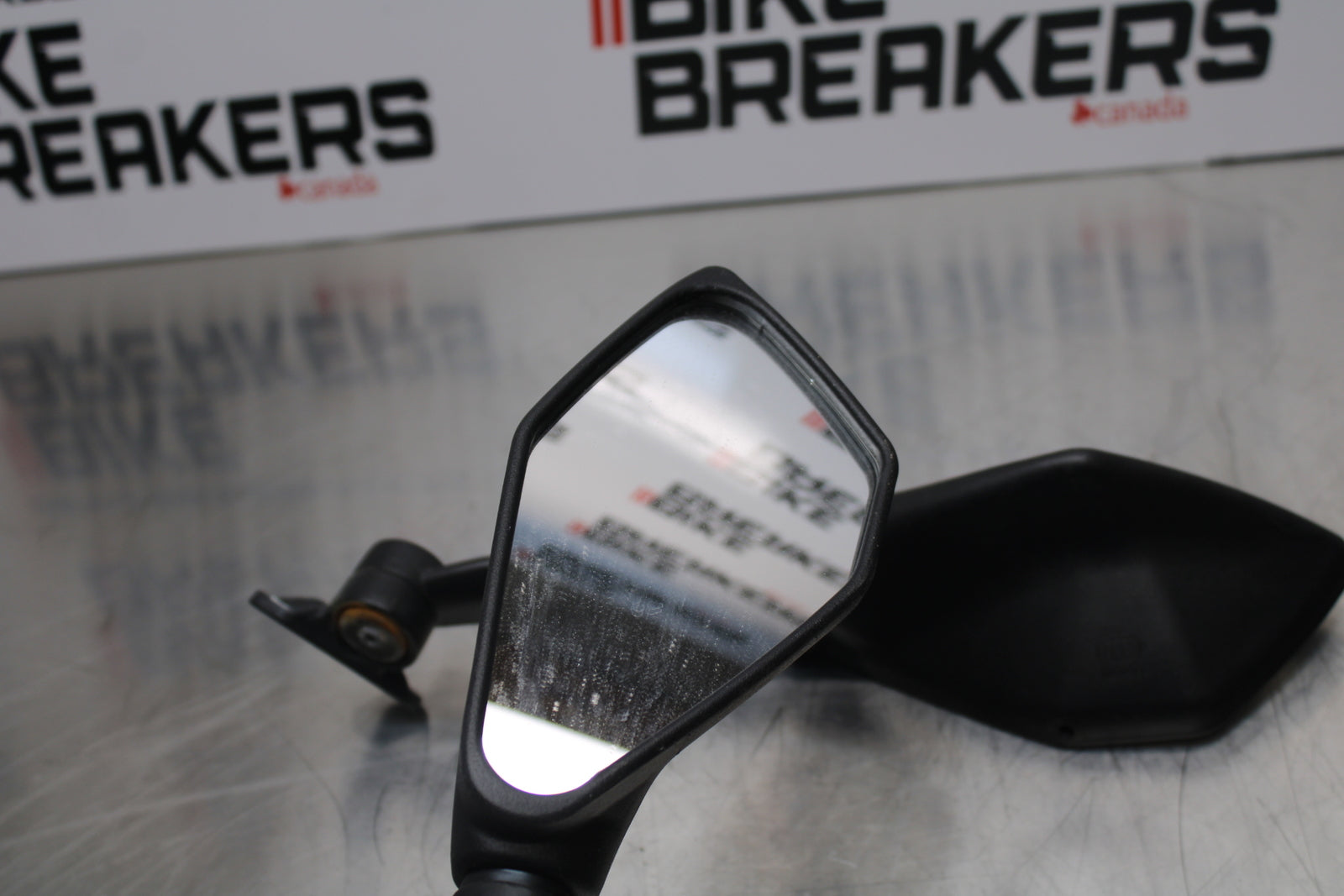 13-17 KAWASAKI NINJA ZX6R ZX636 ABS REAR VIEW MIRROR SET PAIR MIRRORS BB143