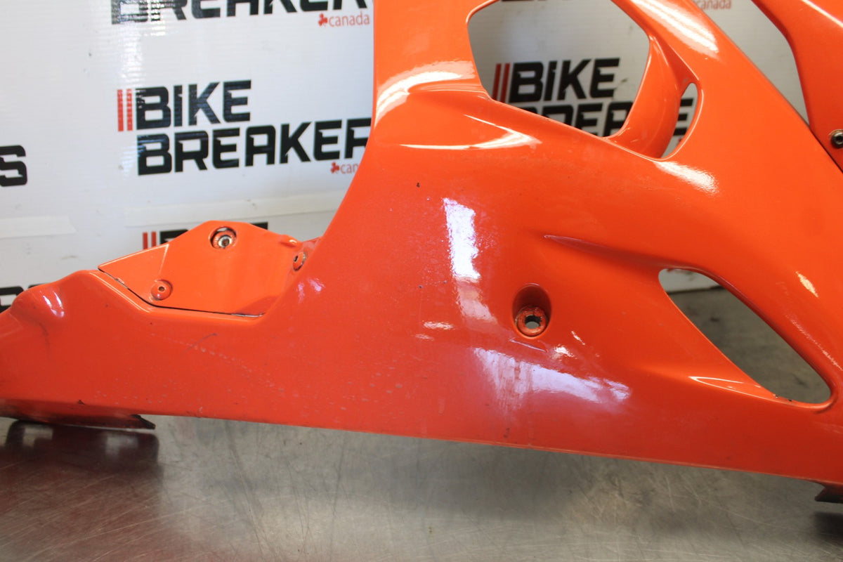 03-04 YAMAHA YZF R6 RIGHT LOWER MID UPPER SIDE FAIRING COWL  BB890