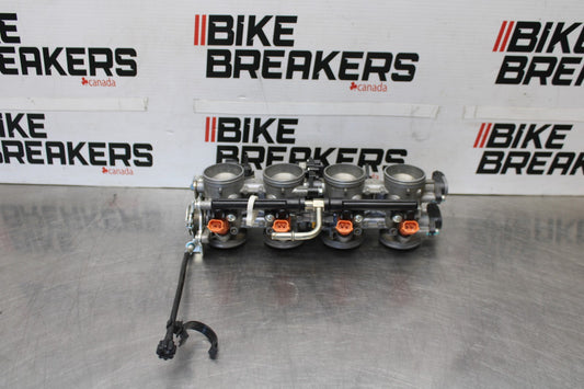 13-18 KAWASAKI NINJA ZX6R MAIN FUEL INJECTORS / THROTTLE BODIES BB915