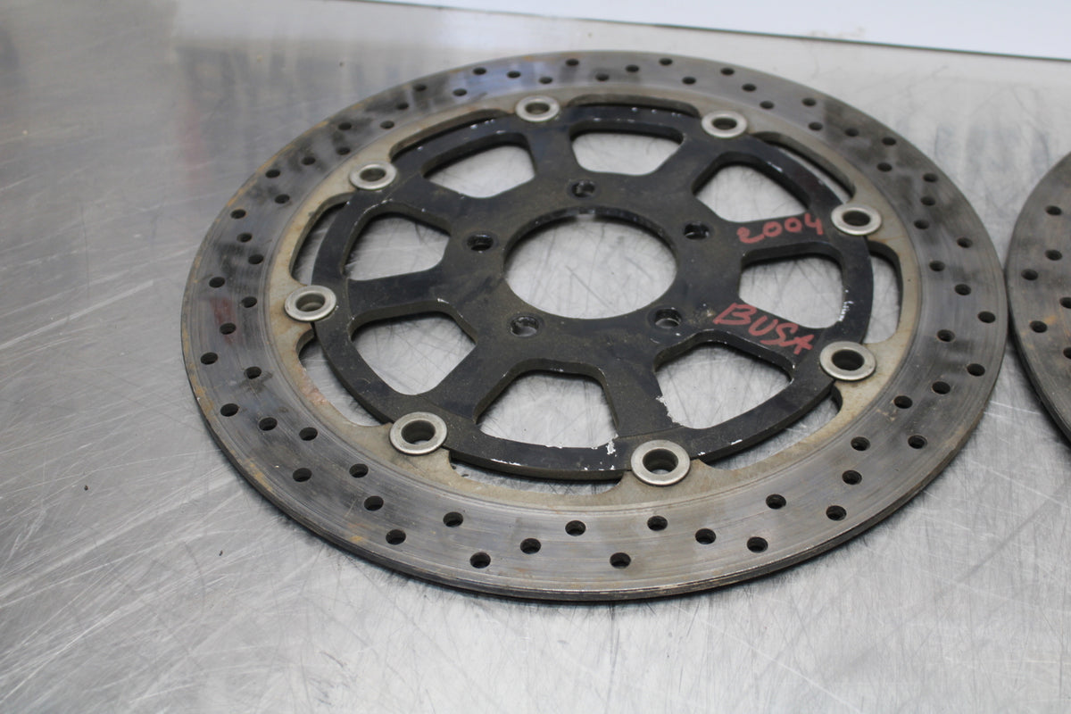 99-07 SUZUKI HAYABUSA GSX1300R FRONT LEFT RIGHT BRAKE ROTORS DISCS BB281
