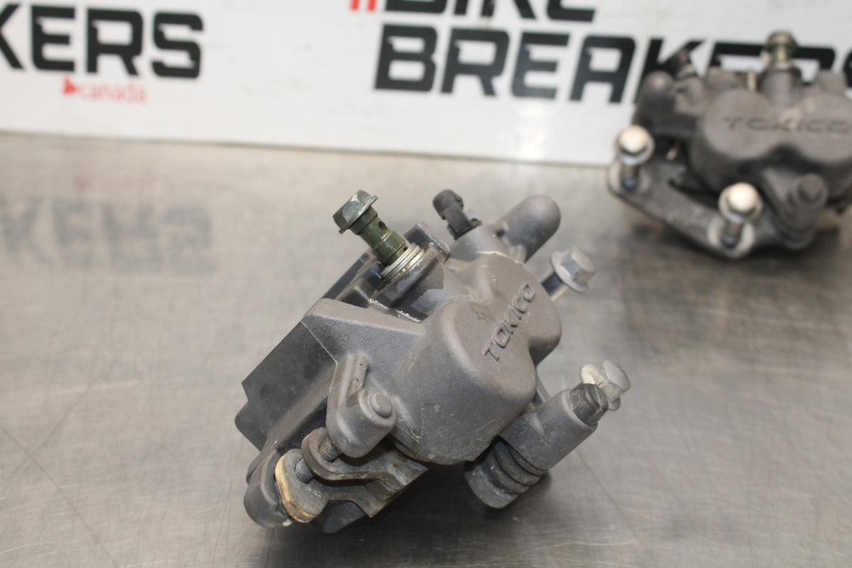 07 KAWASAKI NINJA 650 EX650 RIGHT LEFT FRONT BRAKE CALIPER SET PAIR BB844