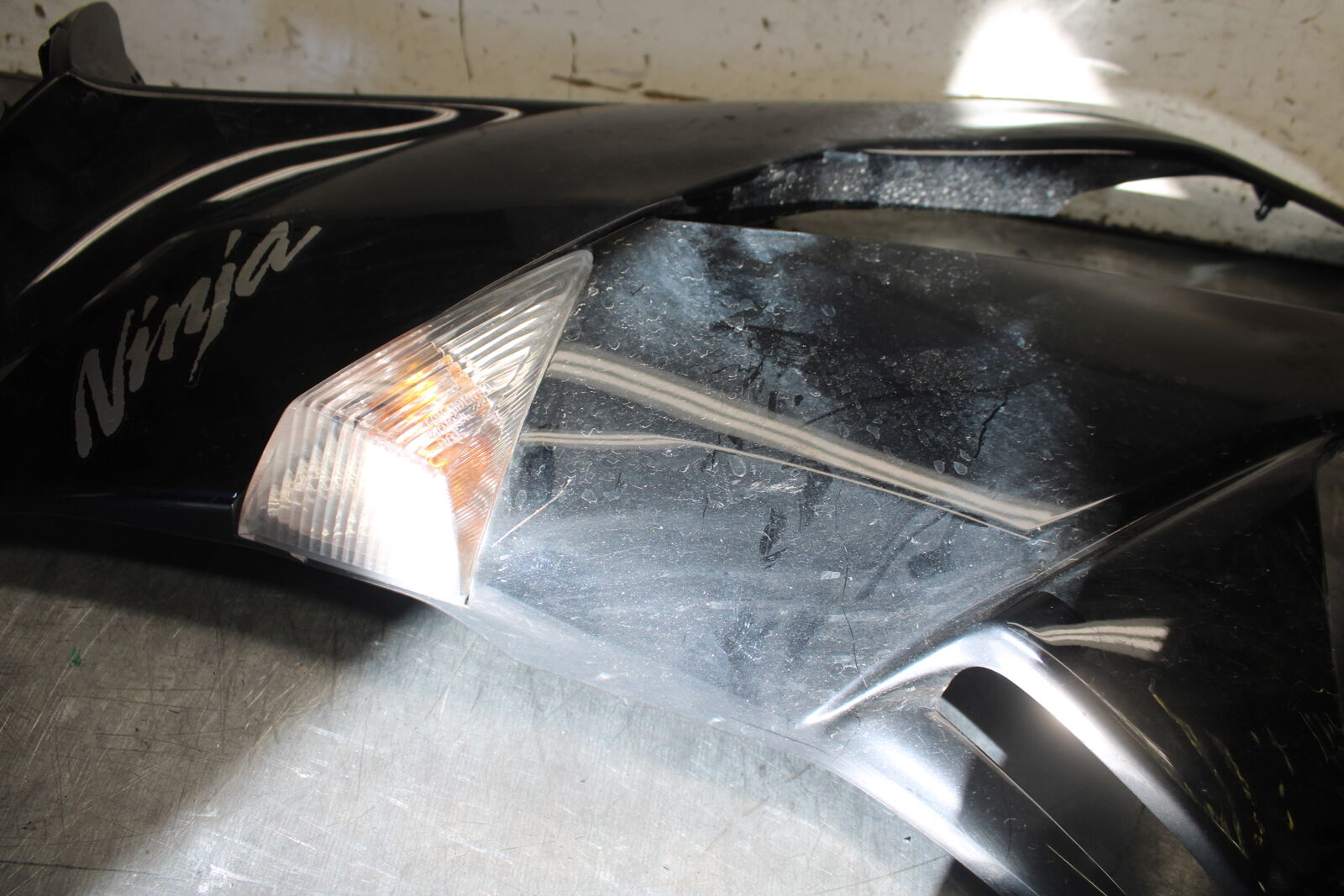 09-12 KAWASAKI NINJA ZX6R LEFT LOWER MID UPPER SIDE FAIRING COWL BB698