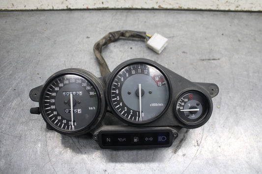 96-07 YAMAHA YZF600R SPEEDO TACH GAUGES CLUSTER SPEEDOMETER TACHOMETER  BB746