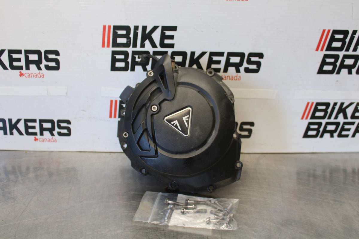15 TRIUMPH TIGER 800 CLUTCH SIDE ENGINE MOTOR COVER BB873