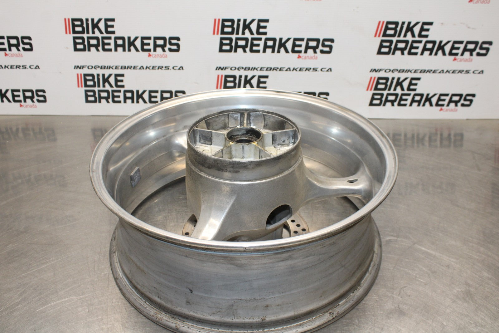 07 SUZUKI GSXR1000 REAR WHEEL BACK RIM & ROTOR BRAKE DISC BB770