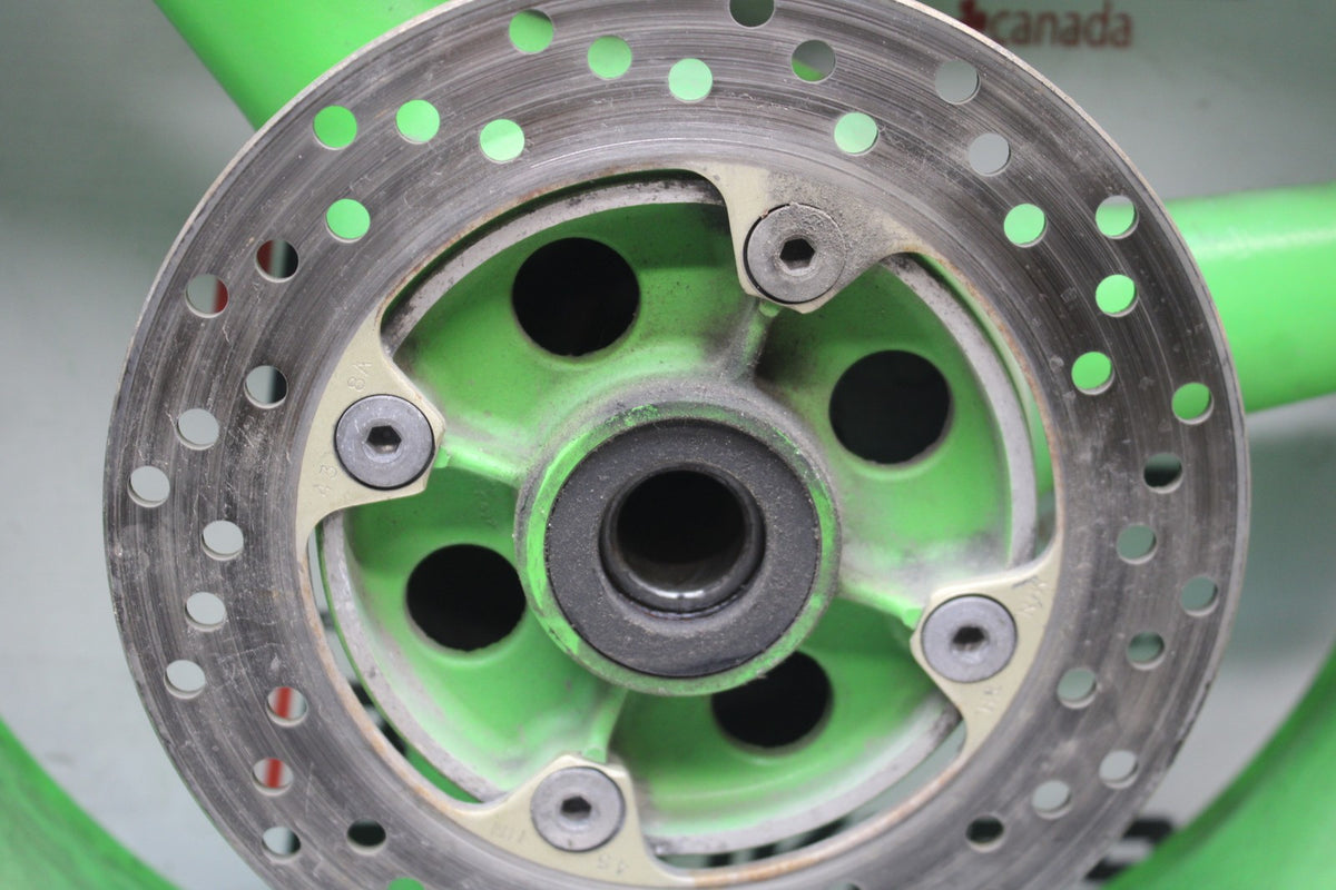 98 KAWASAKI NINJA ZX6 REAR WHEEL BACK RIM & ROTOR BB870