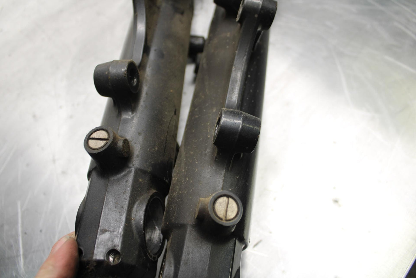 00-02 KAWASAKI NINJA ZX6R ZX600J FRONT FORKS SHOCK SUSPENSION SET PAIR BB489