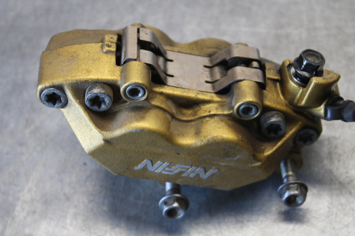 03-04 HONDA CBR600RR RIGHT LEFT FRONT BRAKE CALIPER SET PAIR CALIPERS BB661