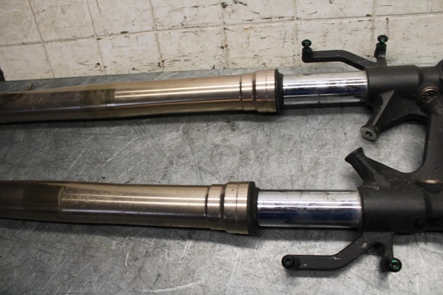 2009 Kawasaki Ninja ZX6R ZX600R FRONT FORKS SHOCK SUSPENSION SET PAIR BB538