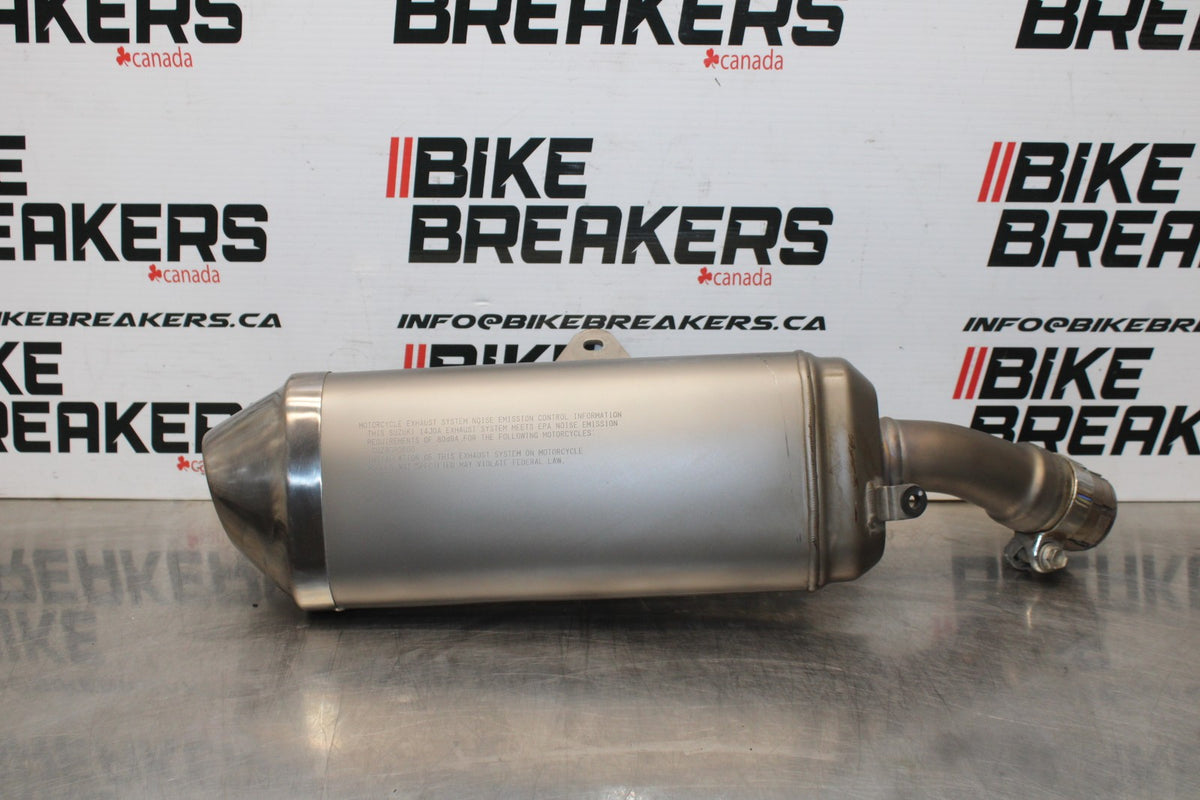 11-25 SUZUKI GSXR 600  EXHAUST PIPE MUFFLER SLIP ON CAN SILENCER BB830