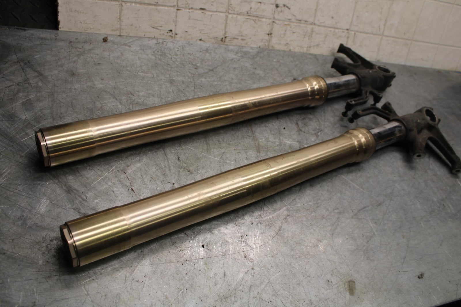 2009 Kawasaki Ninja ZX6R ZX600R FRONT FORKS SHOCK SUSPENSION SET PAIR BB538