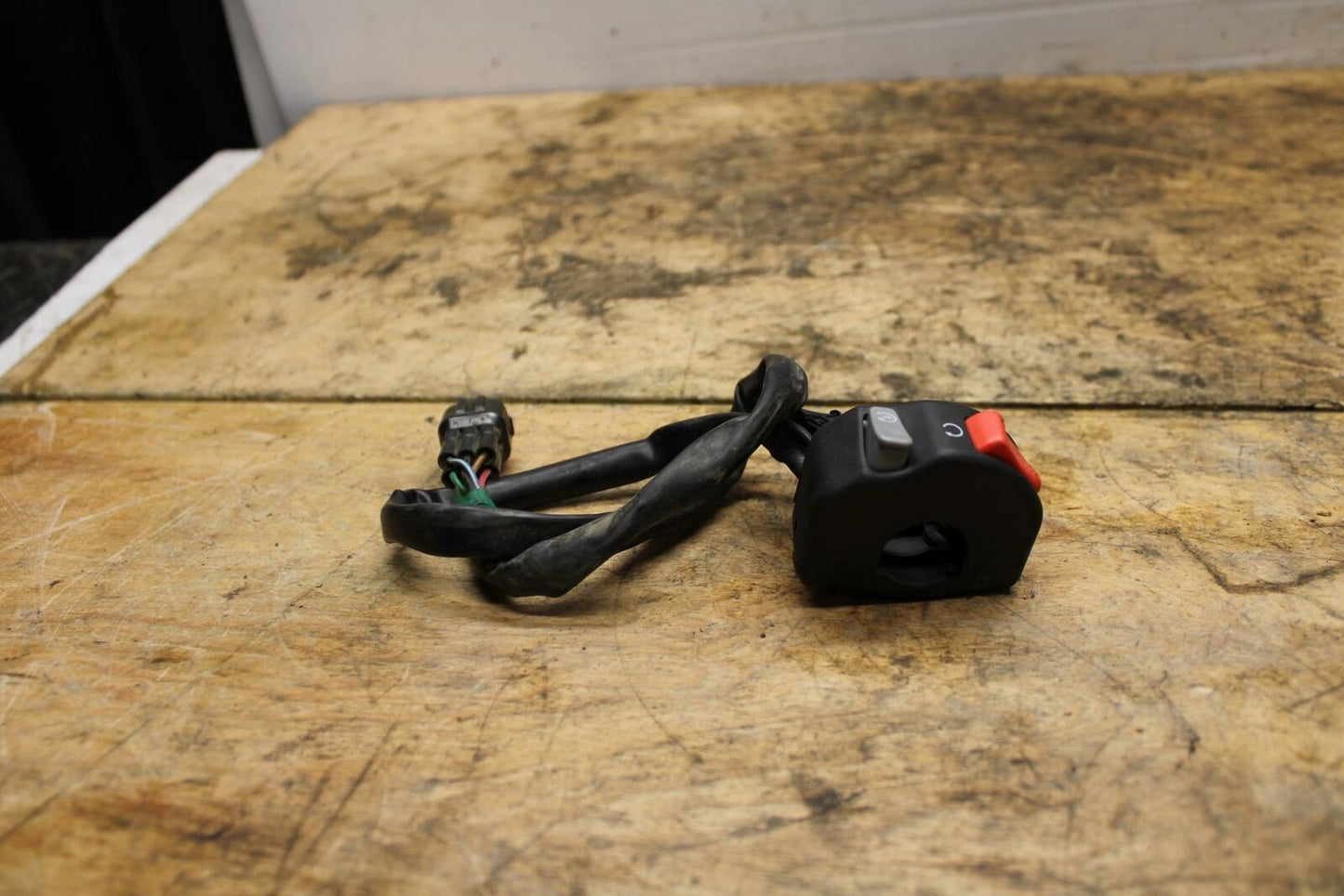13-18 KAWASAKI NINJA ZX6R RIGHT CLIP ON HANDLE KILL OFF START SWITCH BB349 