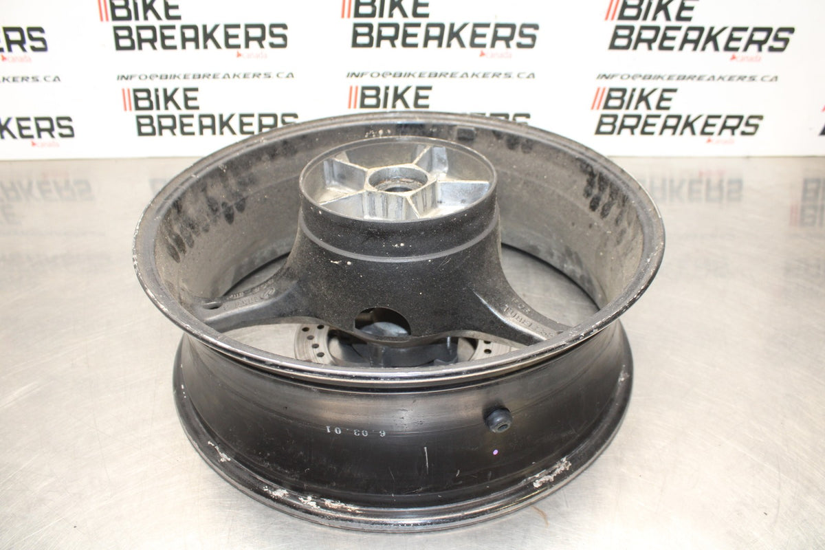 06-07 SUZUKI GSXR750 REAR WHEEL BACK RIM & ROTOR BB863